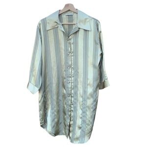 Private Luxuries women's vintage gold silk night gown Large